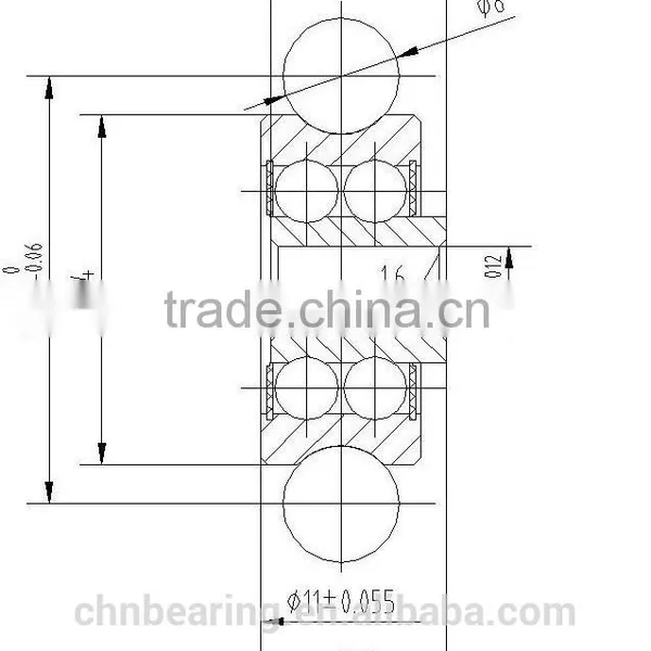 v Groove Bearing Deep Groove Ball Bearing 624VV photo-4