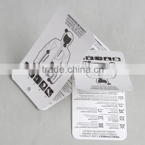 High Quality Folded Paper Hangtag With Four Sides Printed for Astronauts Clothing photo-5