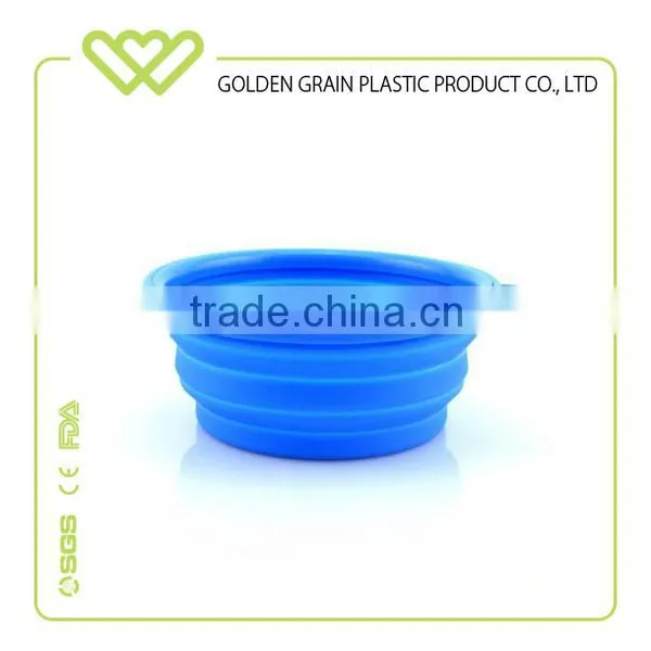 Resistant Colourful Foldable Plastic Silicone Puppy Dog Cat Cup for Travel