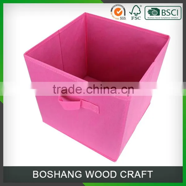 2016 Pink Non-Woven Fabric Light Storage Box Quality Choice photo-5
