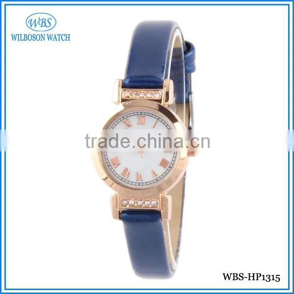 Quartz Japan Movt Leather Watch Band Hot Lady Watch