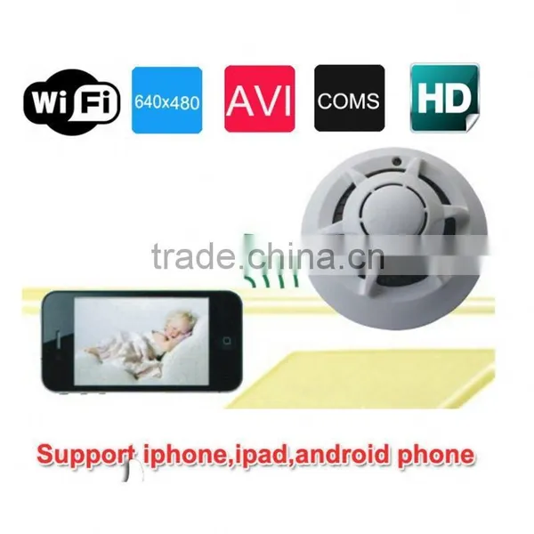 Smoke Detector IP Wireless Network P2P Hidden ip Camera Smoke Detector photo-2