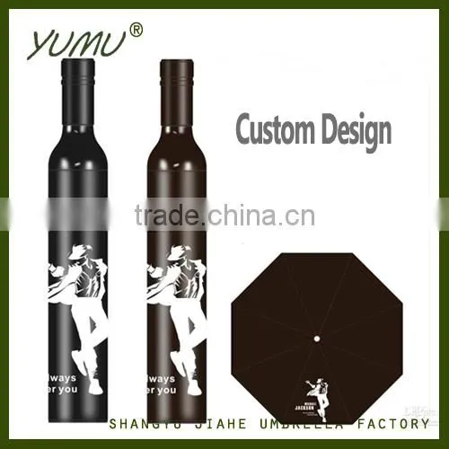 Logo Print Custom Wine Bottle Umbrella photo-2