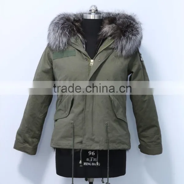 2016 New Hot Selling Parka Jacket With Real Fox Fur Collar photo-6