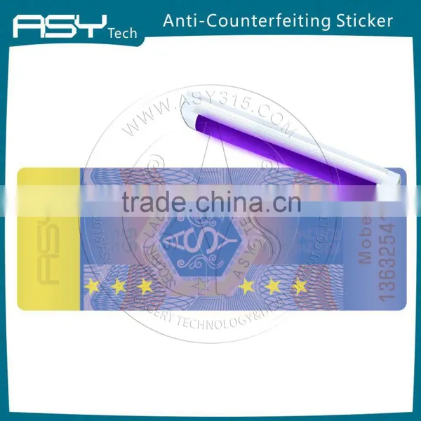 Security Paper Sticker With UV Printing photo-2