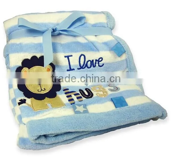 Personalised Baby Fleece Animal Blankets - Butterfly and Bear photo-2