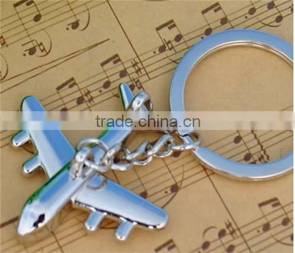 Keyring Mini Air Plane Metal Alloy Keychains Creative Gift Keyfob photo-4