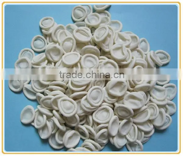 Cleanroom Latex Powder Free White Finger Cot for Industrial Use photo-5