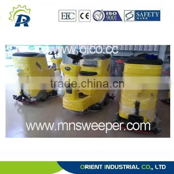Germany Technology Professional Supermarket Outdoor Ride on Washer Commercial Floor Scrubbers Machine With Lead Acid Battery photo-4