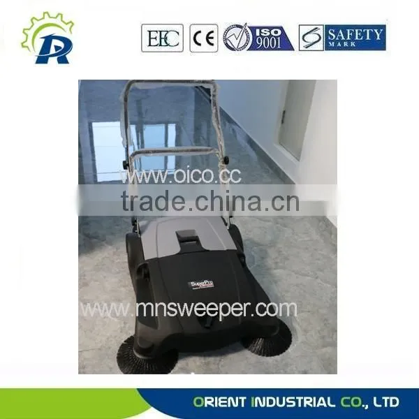 Dual Side Brushes Manual Floor Sweeper OR40 Manual Push Sweeper for Indoor/ Outdoor Sweeping photo-5