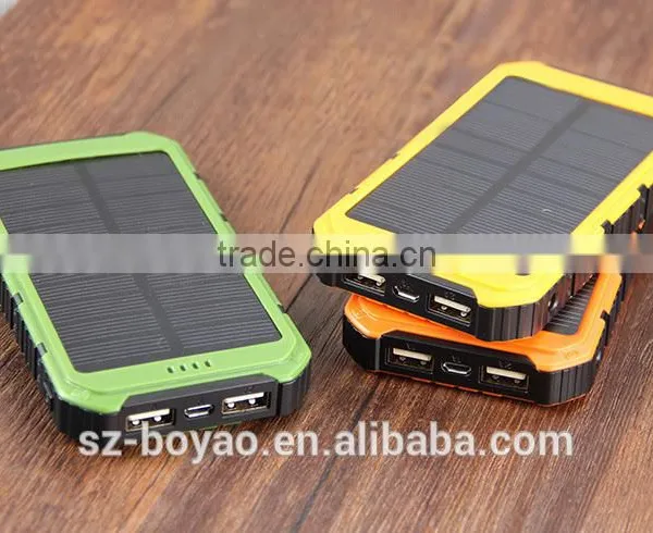 2016 New Model Solar Power Bank , Universal Portable Solar Power Bank With Dual Output photo-5