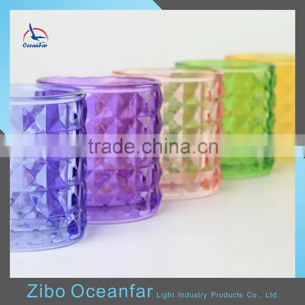 Custom Color Wholesale Glass Candle Holder Tealight Holder photo-5