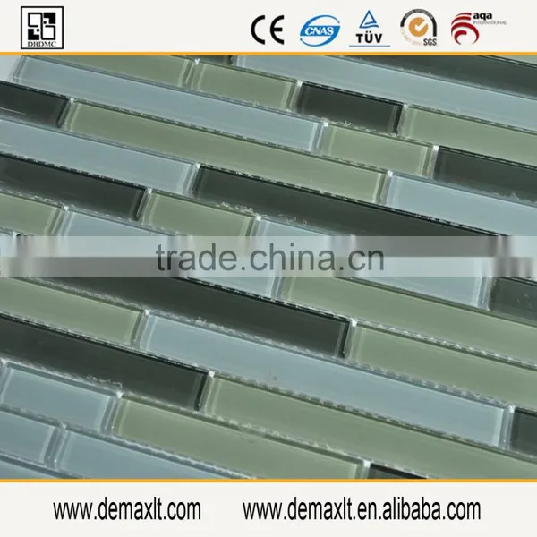 Polished Machine Cut Glass Tiles Glass Mosaics Tiles
