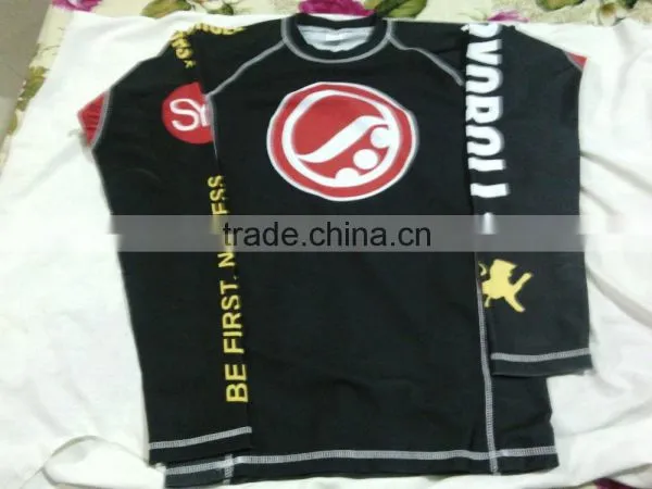 Highest Quality Stitching Sublimation Mma Rash Guards/ Mma Rash Guard