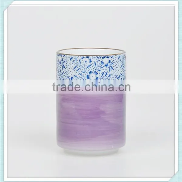 300ml Ceramic Japanese Colorfull Arrange Cup With Double Pattern photo-3
