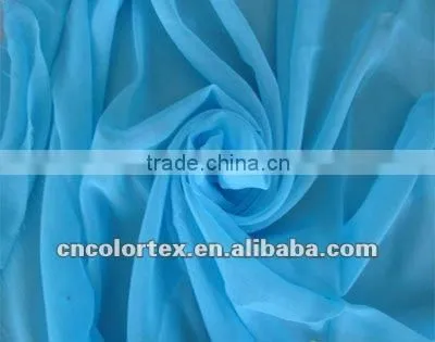 Spun Polyester High Twist Voile Fabric for Scarf 50s 60s 80s