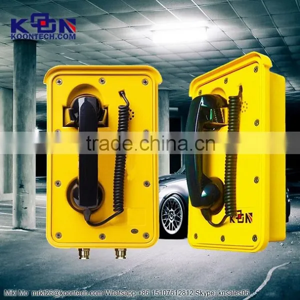 Smart Home Modules Manufacturer Yellow Telephone Booth KNSP-10 Auto-dial Weatherproof Emergency Telephone photo-4