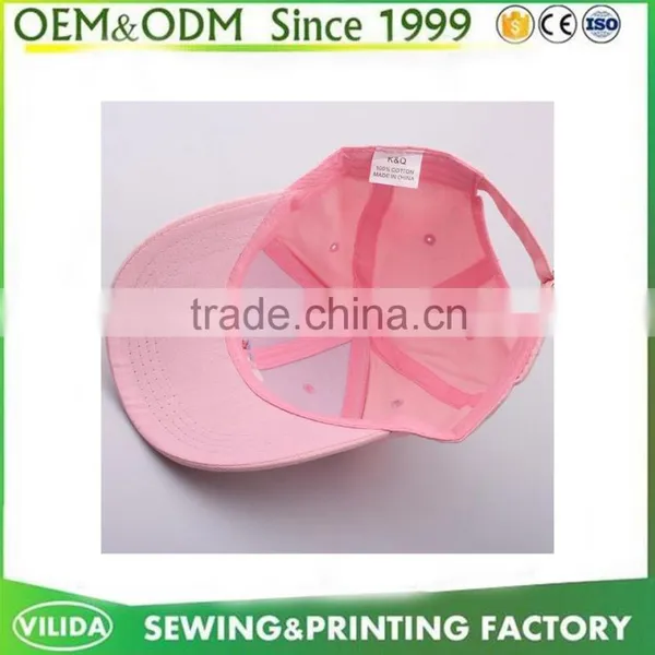 100% Cotton Twill Fancy Embroidery 6-panel Baseball Cap Sports Cap and Hats for Women photo-6