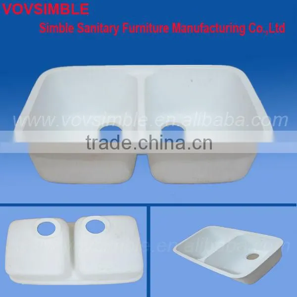 Low Price Square Solid Surface Kitchen Sink