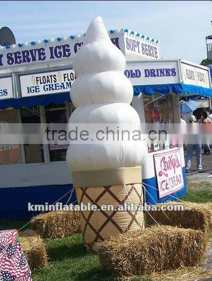 Inflatable ice cream cone cup
