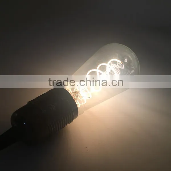 New Product Vintage Filament Led Bulb ST64 E27 Brass Lamp Base photo-5