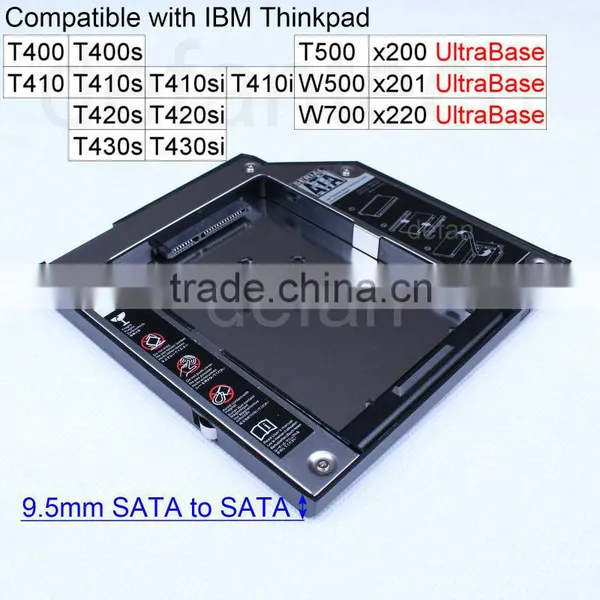 New 2nd HDD Hard Drive Caddy SATA Hdd Caddy With Screwdriver for Lenovo Thinkpad