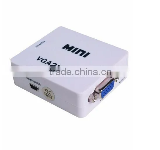 Mini VGA TO HDMI Converter , Vga2hdmi Converter Dengan With Audio 1080P 3D Projectors photo-3