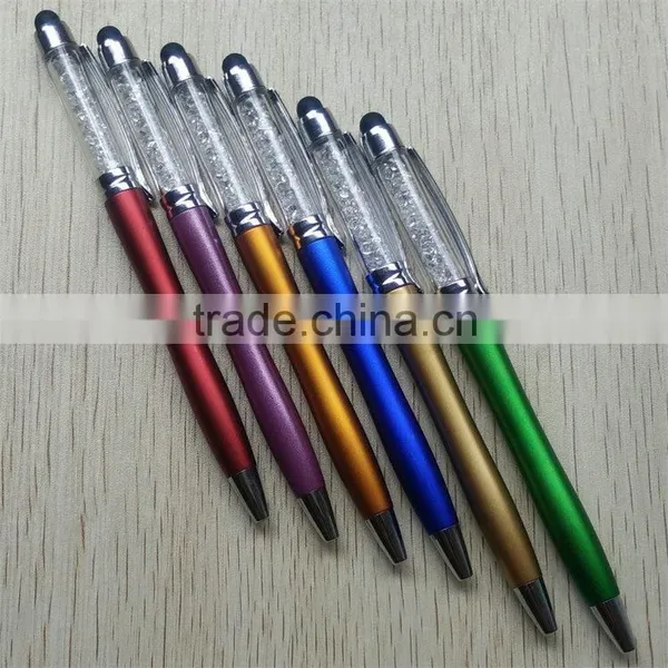 Trending Hot Products 2016 Soft Black Stylus on the Top Slim Crystal Stylus Pen photo-4