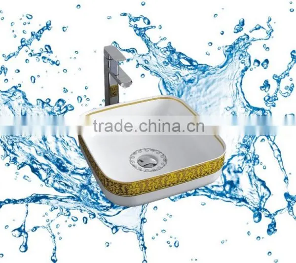 New Model Hand Painted White Corner Wash Basins photo-4