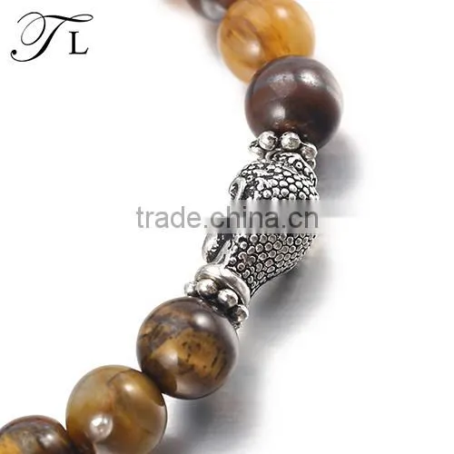 Top Sale Buddha Beads Bracelets For Tiger Eye Stone Bracelet photo-3