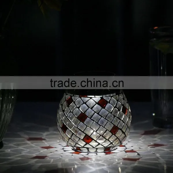 Led Solar Mosaic Lantern Outdoor Sun Jar Lantern photo-2