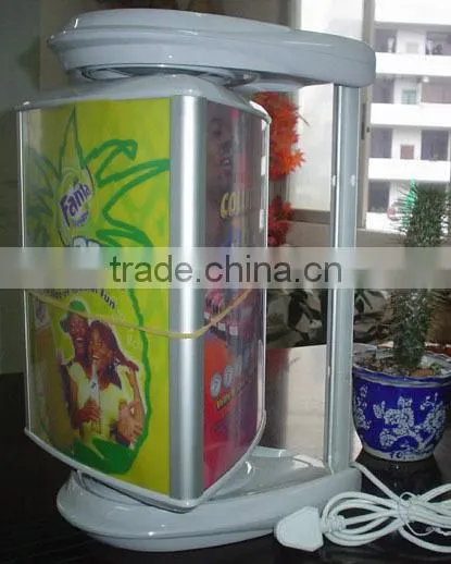 Rotating Light Box With Three Sided