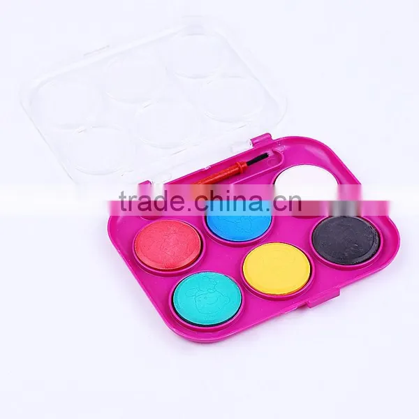 Cheap Price Wholesale 24mm*0.5mm 6Color Solid Watercolor Cake, School Stationery Watercolor Painting photo-5