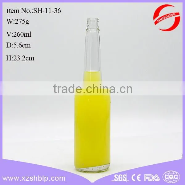 2016 New Style Soft Drink Wide Mouth Glass Beverage Bottle With Metal Lids photo-4