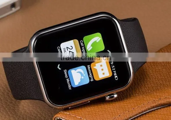 High Quality Touch Capacitive Screen Smart Wrist Watch A9 Heartrate Monitor Smart Watch Android Dual Sim photo-5