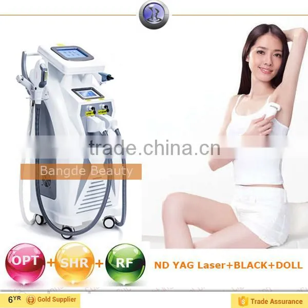 Effective !!! Hair Removal a Portable Elight (IPL+RF) +SHR+OPTfor Wrinkle and Pigment Removal With High Quality
