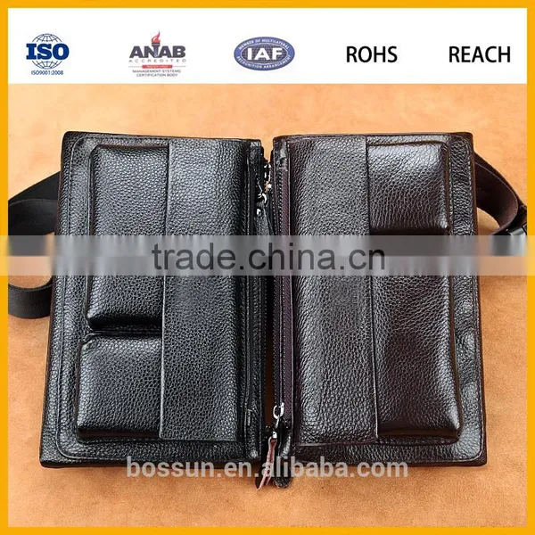 Fashion Design Genuine Leather Man Waist Bag Messenger Bag photo-5