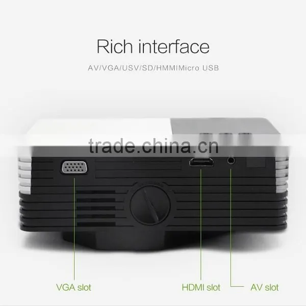 Portable Power Bank Support 1080p Led Projector Moble Phone Hdmi Usb Vga sd Slot hd Cinema Mini Projector photo-4