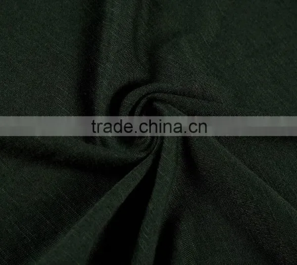 TR Single Jersey Slub Knitting Rayon Viscose Polyester Fabric photo-2