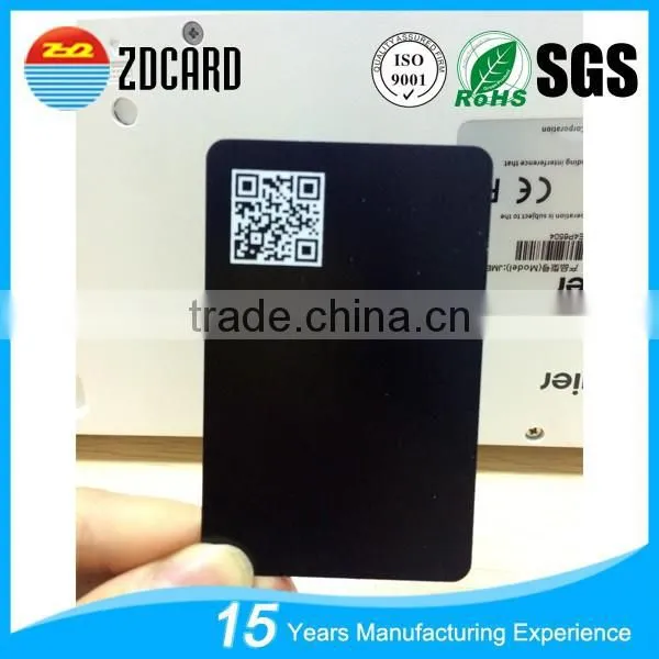Engraved Stainless Steel Metal Card With QR Code photo-2