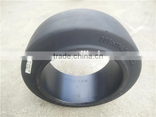 China Good Quality 12x4 1/2 x8 Press-on Solid Tyre 12x4 1/2 x8 for Hyster E60 Trailers photo-5