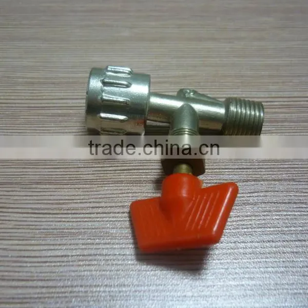 High Quality Gate Valve Size M1/4"*1/4 M1/4"*M1/8" , Brass Gate Valve With Red Rein photo-3