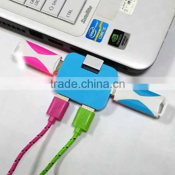 Hottest Square Shape Cute 4 Port Usb Hub photo-2