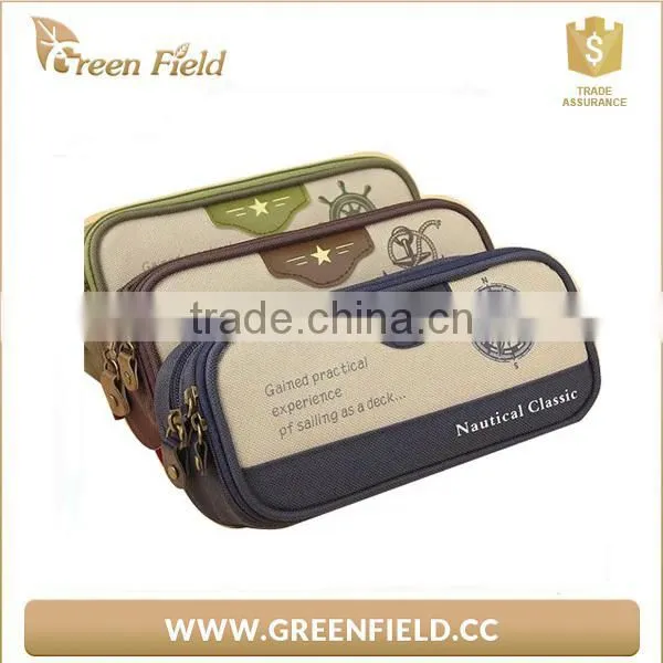 Custom Printed Student Zipper Pencil Case School Canvas Pencil Bag photo-3