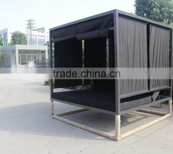 Fashion Aluminium Sunbed Outdoor Sofa Bed With Canopy photo-5