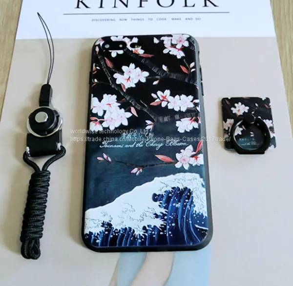 Pretty Soft Case Cover Silicone Mobile Phone Cases for IPhone7/7Plus/6/6s/6plus/6splus With Finger Ring Stand Holder photo-3
