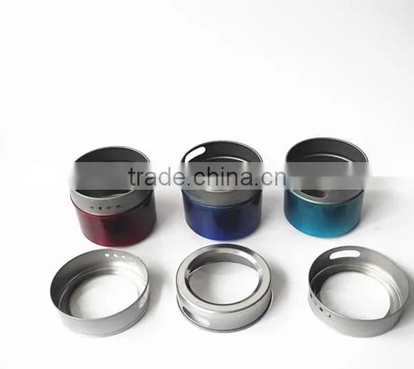 Light Colored Magnetic Buttom Tin Spice Jars With pp Window Lid photo-2