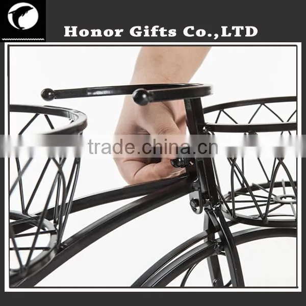 Decorative Wrought Iron Bicycle Plant Stand Iron Bicycle Plant Stand photo-5