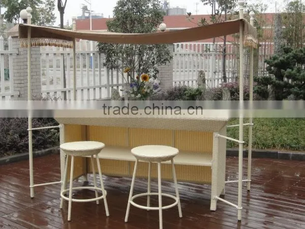 Rattam Patio Bar Furniture With Canopy For Sale photo-2