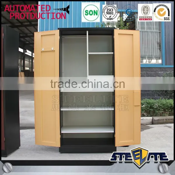 Transfer Wood Grain Bedroom Wardrobe Designs Metal Clothes Closet photo-2